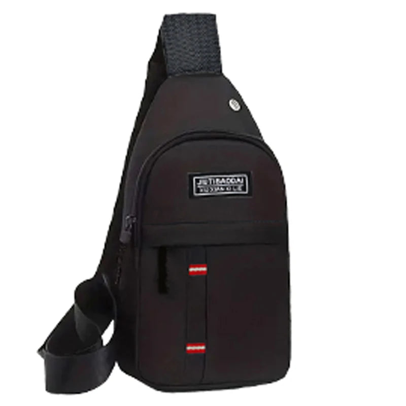 Men'S and Women'S Adjustable Breast Pockets, Single-Shoulder Diagonal Cross Oxford Fabric Breast Pockets